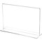 Plymor Clear Acrylic Sign Display / Literature Holder (Bottom-Load), 11" W x 7" H